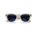 Ray-ban - Skyler - Shiny Chalky Grey W/trans Sapphire Glasses - Grey