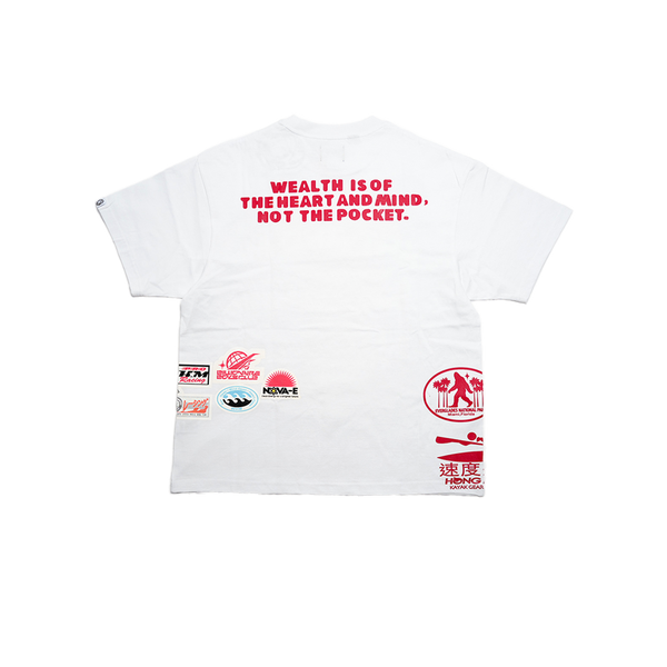 Billionaire Boys Club - bb hook ss knit (boxy fit) White Short Sleeve Graphic Tee - White — alternate view