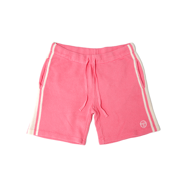 Sergio Tacchini - Fratelli Crochet Cabana Short - Geranium Pink - Shorts - White