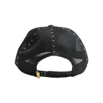 When the Smoke Clear - Studded Heart Trucker Snapback Hat - Black