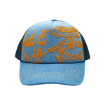Jungles - Fuck All to Do Trucker Snapback Hat - Denim