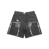 Dry Rot - Cowboy Jewlz Denim Shorts - Black