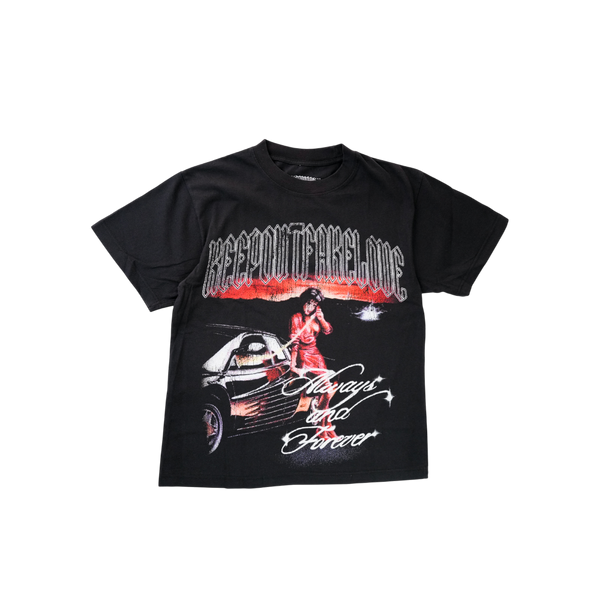 Keep Out Fake Love - 4ever Always Tee - Black