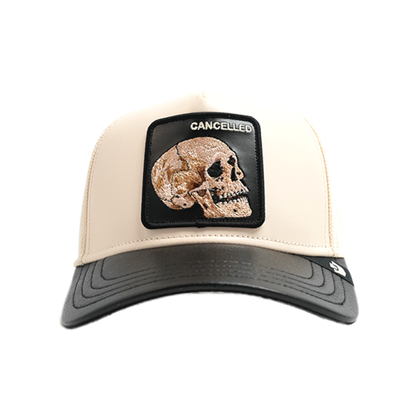 Goorin Bros. - Faux Leather Skull Snapback Hat - Multicolor