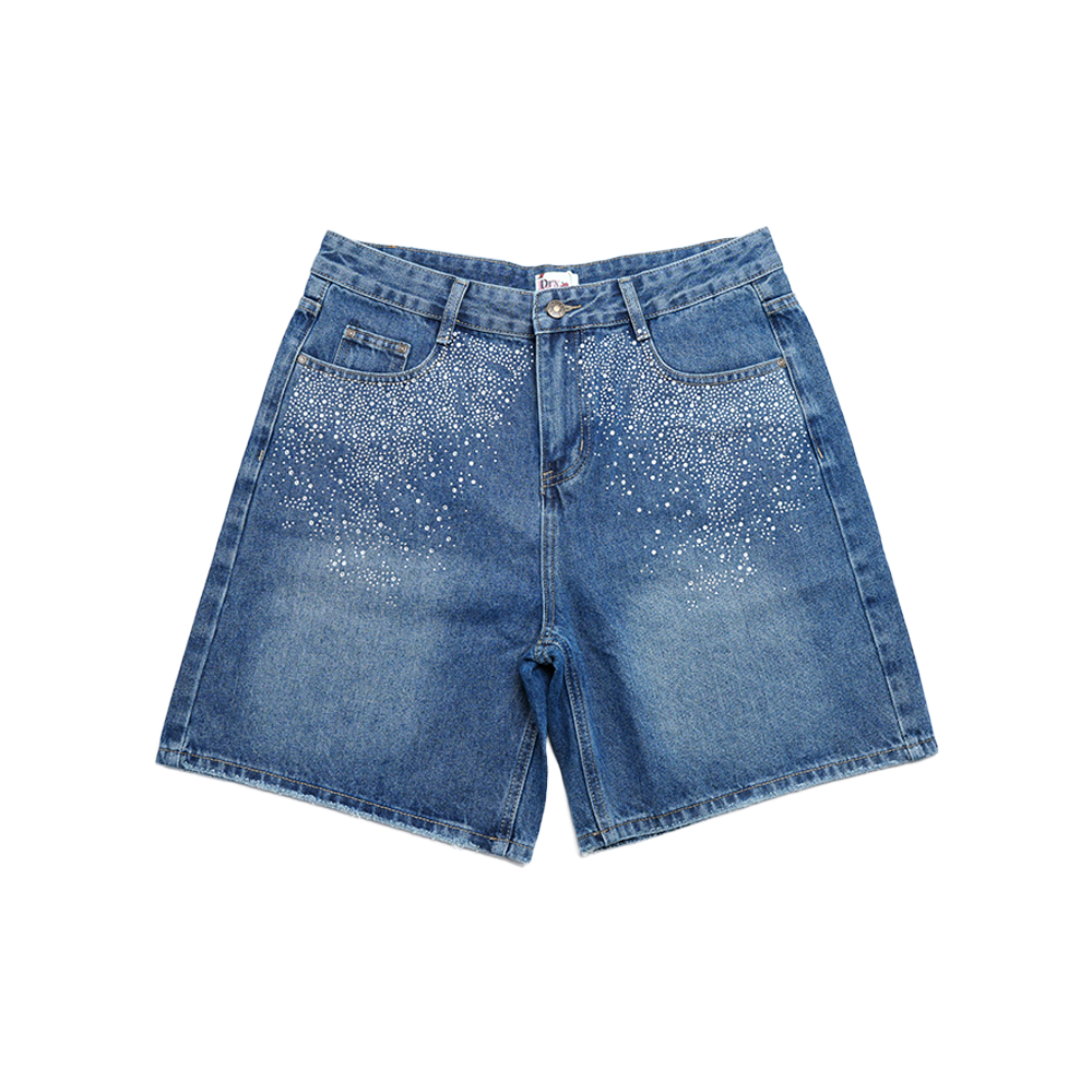 Dry Rot - Stardust Denim Shorts - White