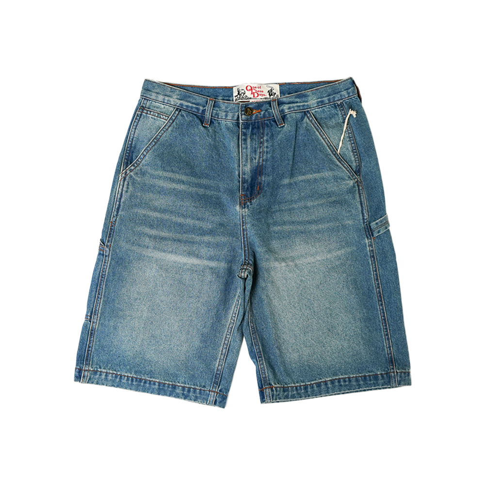 One of These Days - Denim Painter Shorts - Black