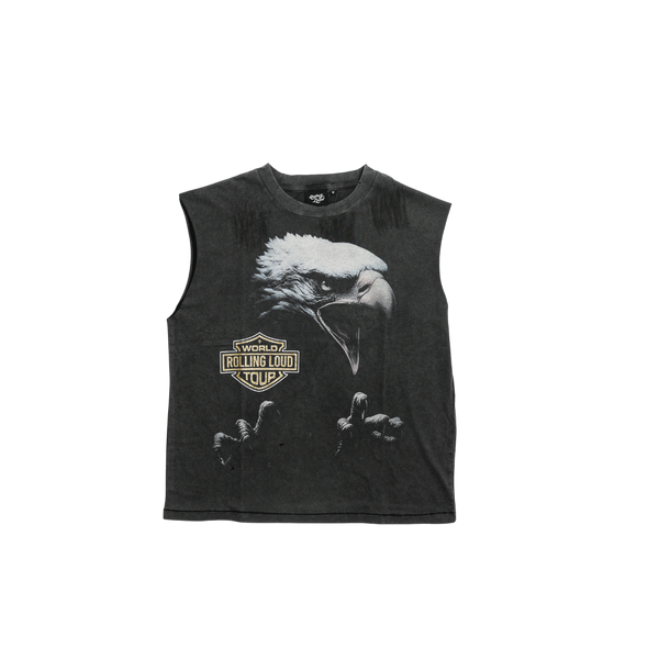 Rolling Loud - Rl Eagle Vintage Muscle Tank Tee - Black