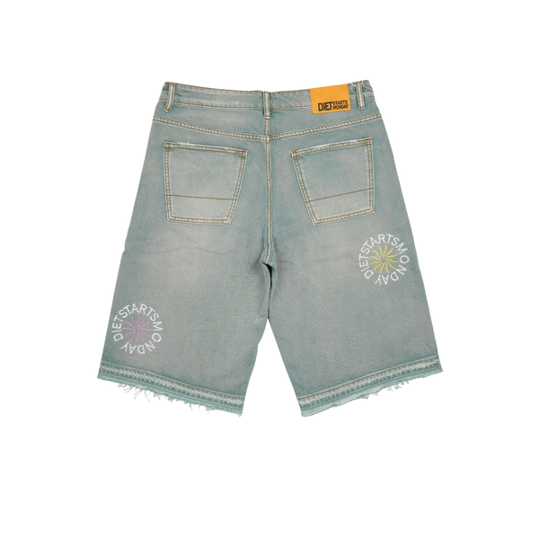 Diet Starts Monday - Dsm - Sol Denim Shorts - Green — alternate view