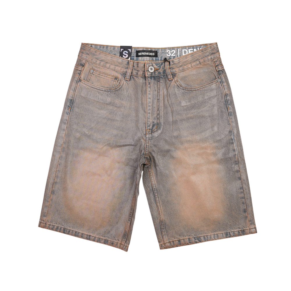 Serenede - Quantum Denim Shorts - Brown