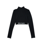 Palm Angels - Classic Logo Mockneck Top L/s Tee - Black