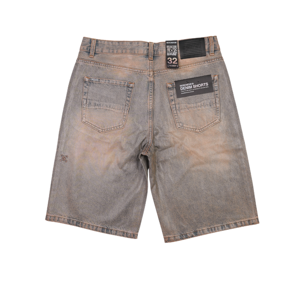 Serenede - Quantum Denim Shorts - Brown — alternate view