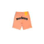When Smoke Clears - Half Star Denim Short Orange - Orange