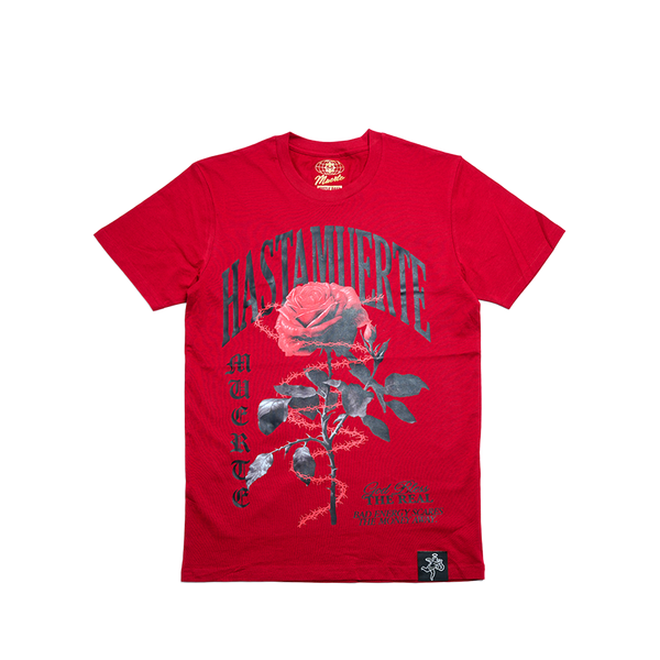 Hasta LA Muerte - Barb Flo Rose Tee - Rose