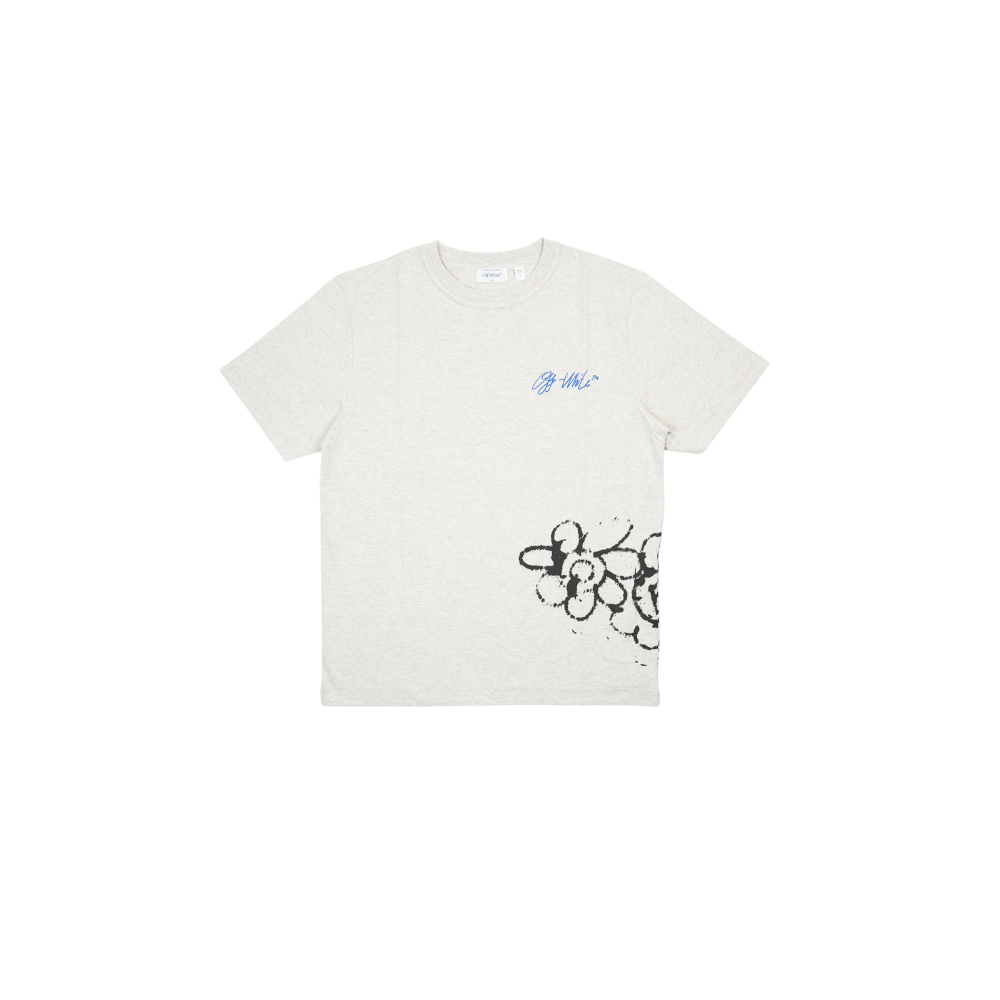 Off-white - Metal Flowers Regular S/s Tee - Grey