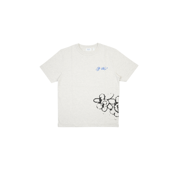 Off-white - Metal Flowers Regular S/s Tee - Grey