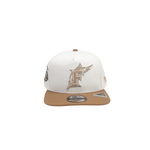 New Era - 950af Florida Marlins - Opticwhtkhaki Snapback Hat - Khaki