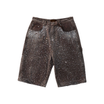 Birth of Royal Child - Redial 20k Diamond Shorts - Washed Brown - Red