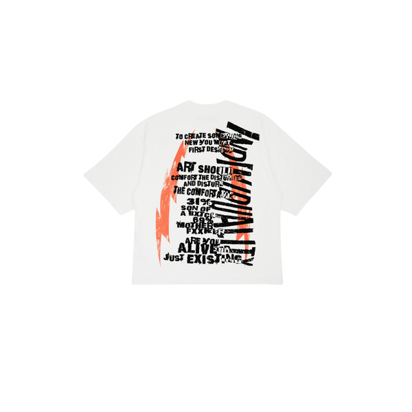 Cult of Individuality - Rock Star by Choice Boxy Oversized Fit Tee - White — alternate view