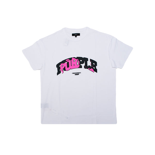 Purple Brand - Textured Inside Out Tee - White