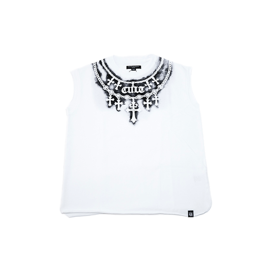 Cult of Individuality - Sleeveless Tee "Stencil" - White