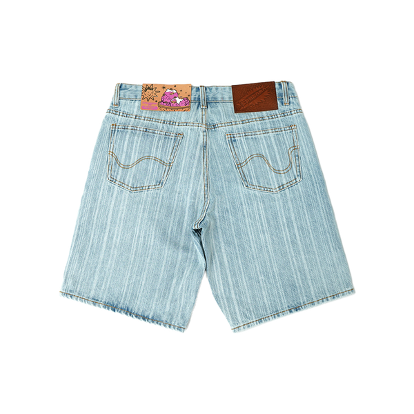 Ice Cream - a LA Mode Jean Short Shorts - Blue — alternate view
