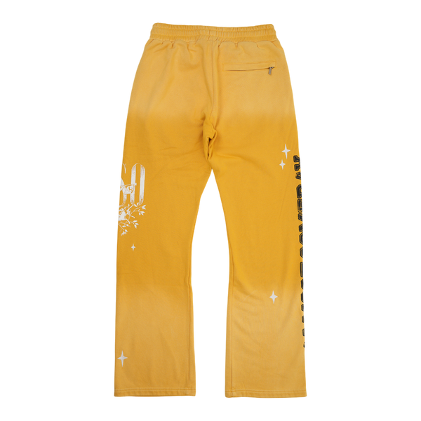 Almost Someday - League Flare Sweatpants - Yellow — alternate view
