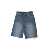 Homme + Femme - Maison Crest Denim Shorts - Blue