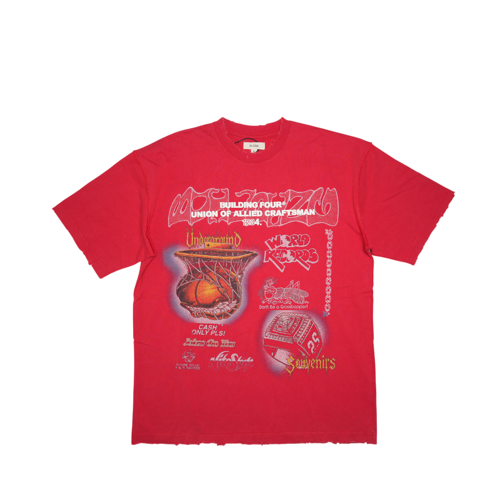 Bldg4 - Basilique Ss Knit Tee - Mars Red