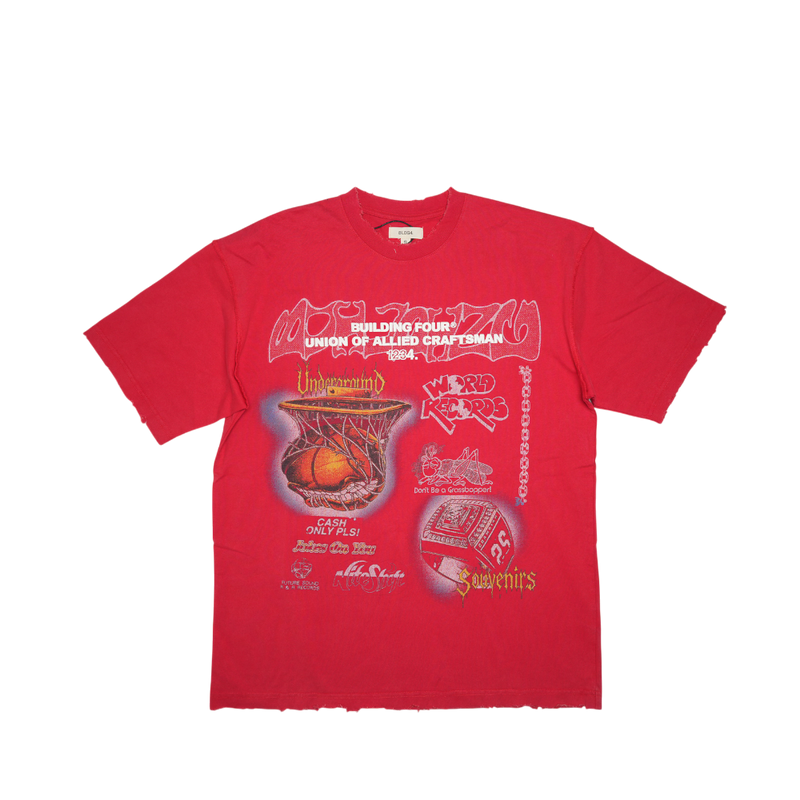 Bldg4 - Basilique Ss Knit Tee - Mars Red
