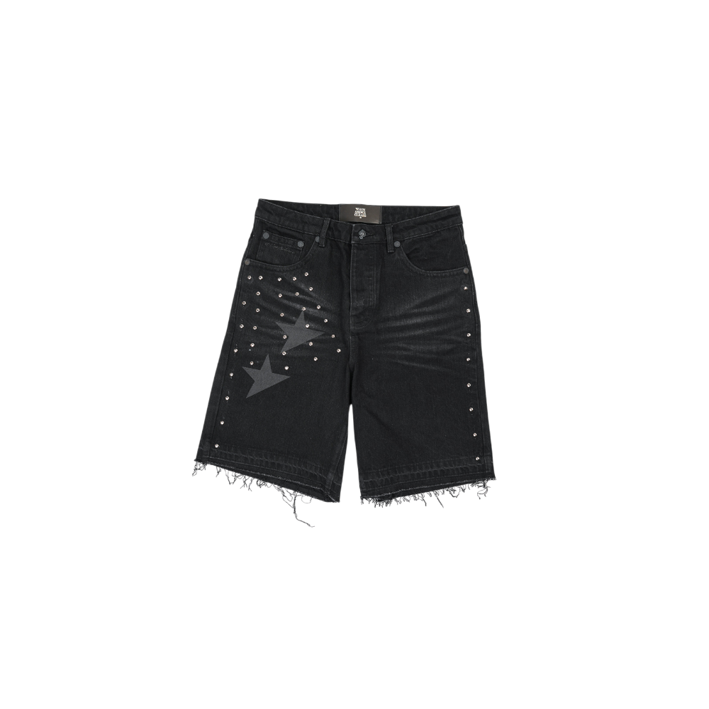 When Smoke Clears - Half Star Denim Short - Denim
