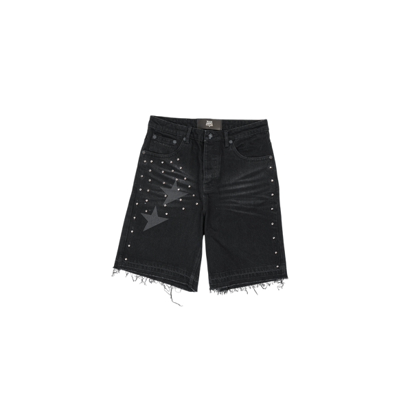 When Smoke Clears - Half Star Denim Short - Denim
