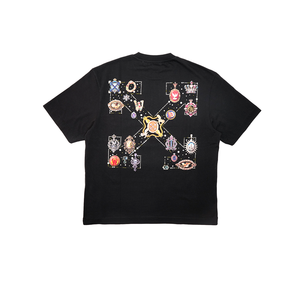OFF WHITE  - Jewelry Araldic Arrow Tee - Black