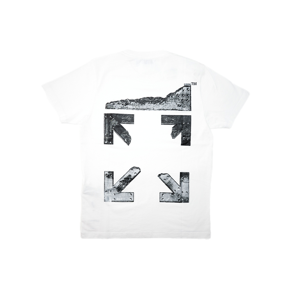 OFF WHITE  - Metal Arrow Tee - White