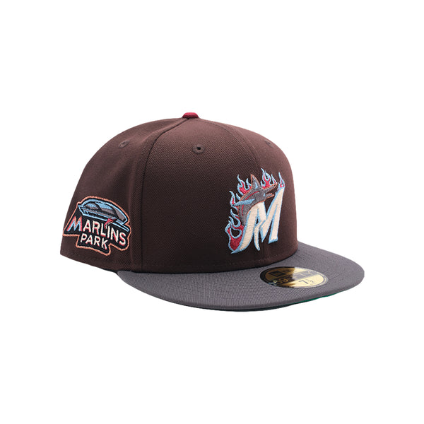 New Era - Miami Marlins Fitted Hat - Brown