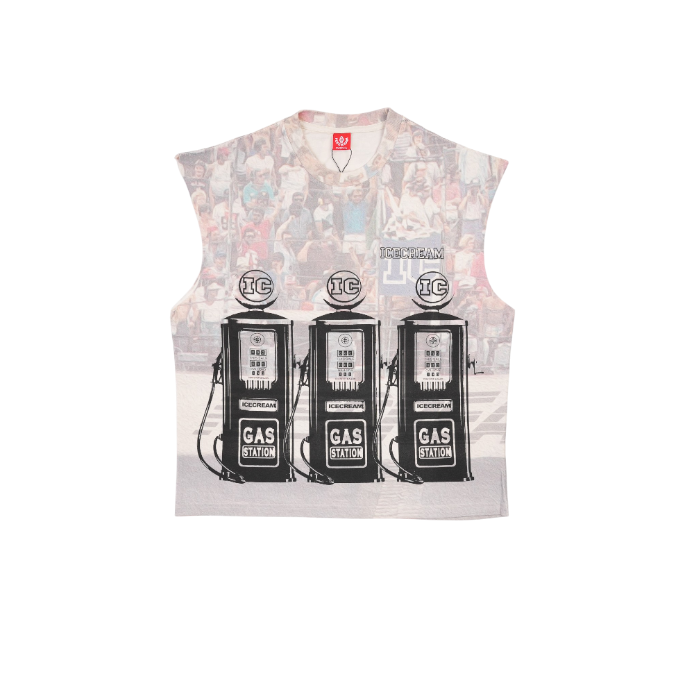 Ice Cream - Goldfish Tank Tee - White - Black