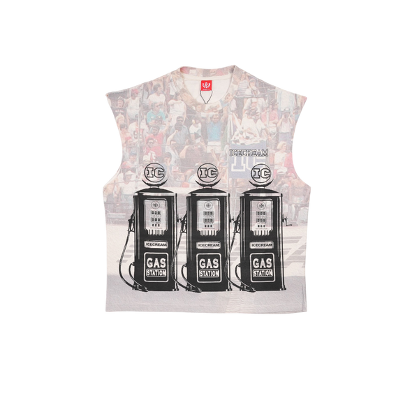 Ice Cream - Goldfish Tank Tee - White - Black