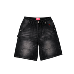Keep Out Fake Love - Casual Friday Oversized Jorts Shorts - Black