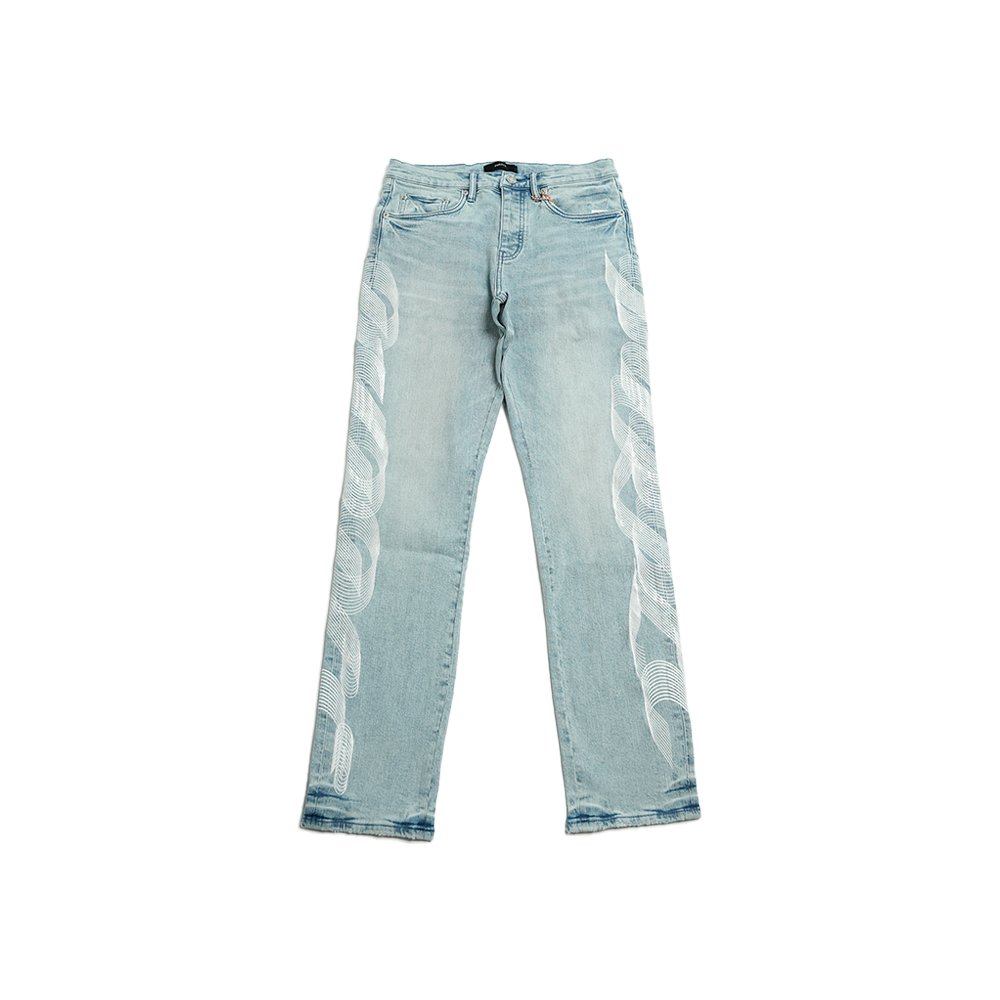 Purple Brand - Embroidery Logo Denim - Black
