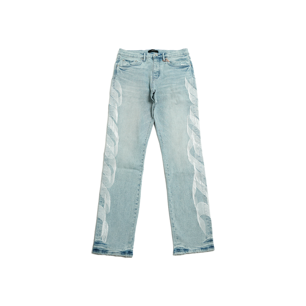 Purple Brand - Embroidery Logo Denim - Black