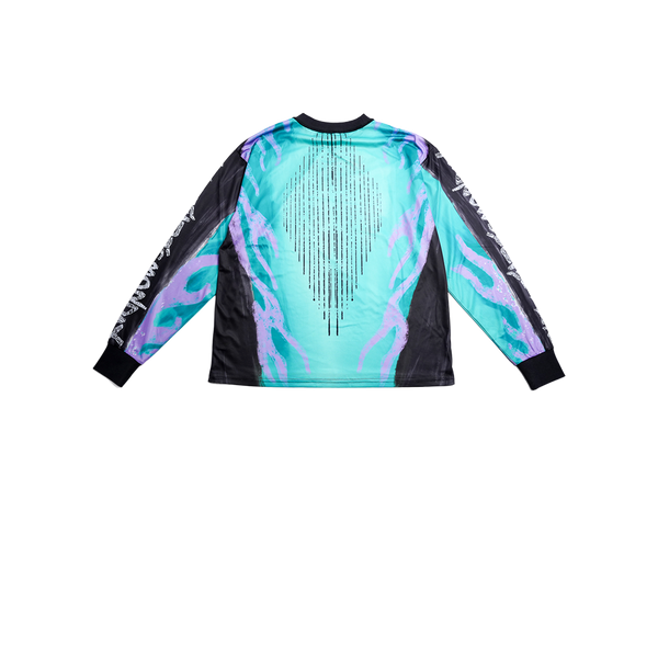 Diet Starts Monday - Mx Flame Jersey Tee - Purple — alternate view