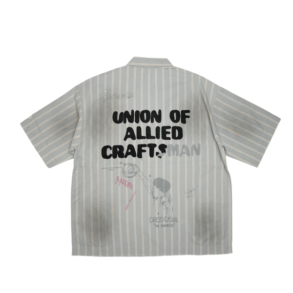 Bldg4 - Cathedral Ss Woven Shirt - Grey — alternate view