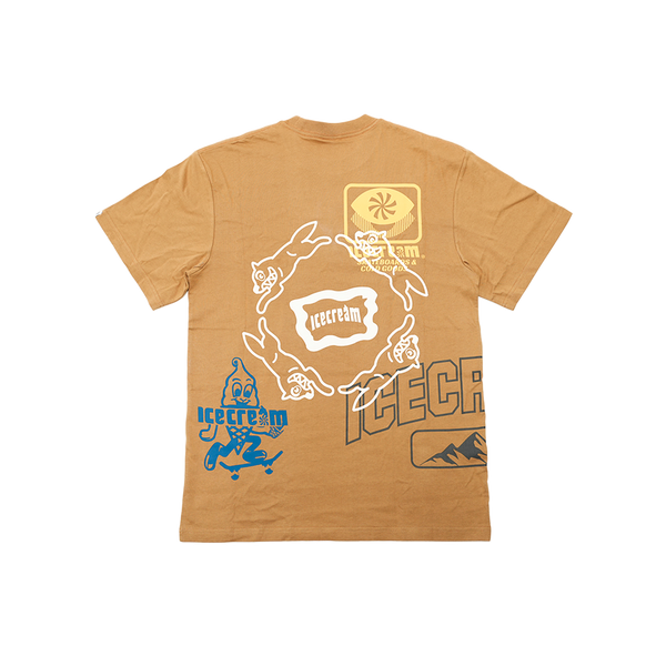 Ice Cream - Overlay (oversize) Ss Knit Tee - Multicolor — alternate view