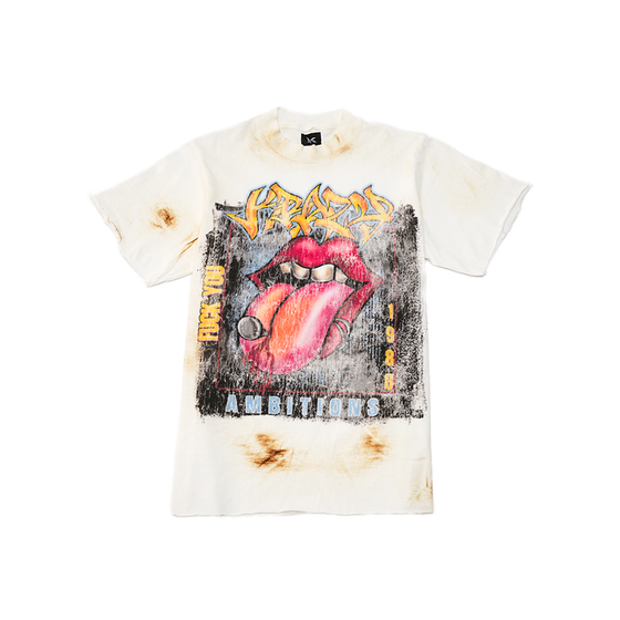 Krazy Ambitions - 1980 Graffiti Tee - Tan
