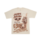 Szn - No Mercy Skull Tiger Tee - Cream