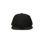 New Era - Florida Marlins - Black / Black - 950 Snapback Hat - Black