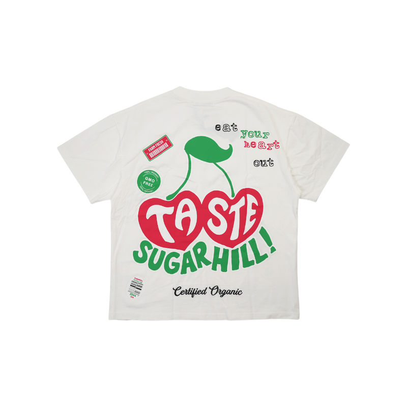 Almost Someday - Sugar Hill - Cherry T-shirt - White