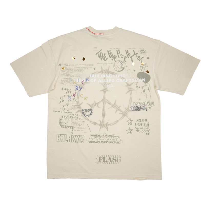 Bldg4 - National Ss Knit Tee - White