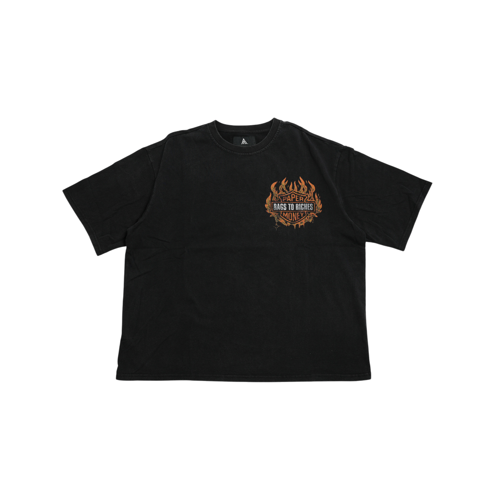 Paper Money - Burnout Tee - Black