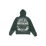 Almost Someday - Enemies Zip Hoodie - Green