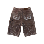 Birth of Royal Child - Redial 20k Diamond Shorts - Washed Brown - Red